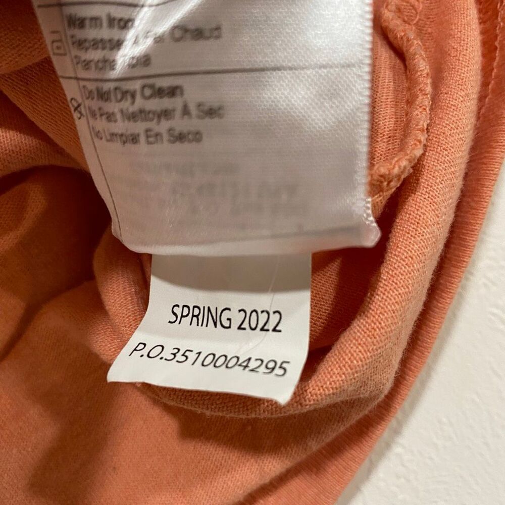 Carhartt Pocket T-Shirt 2X Loose Fit Orange Workwear Logo Tee Mens - Picture 8 of 9